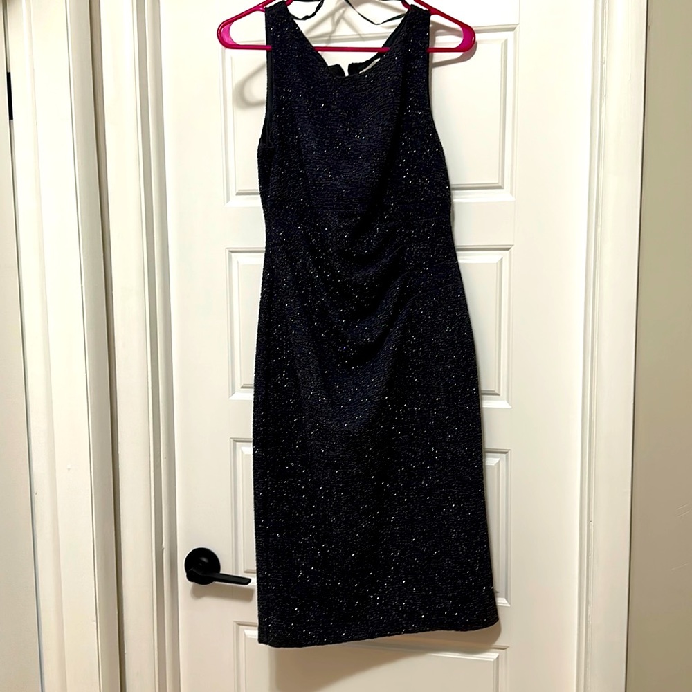 Cocktail dress, charcoal grey with shimmer